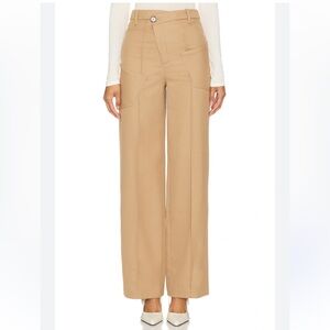 Revolve Camilla Coelho Mimi Pant Criss Cross Asymmetrical Wide Leg Trouser Wool